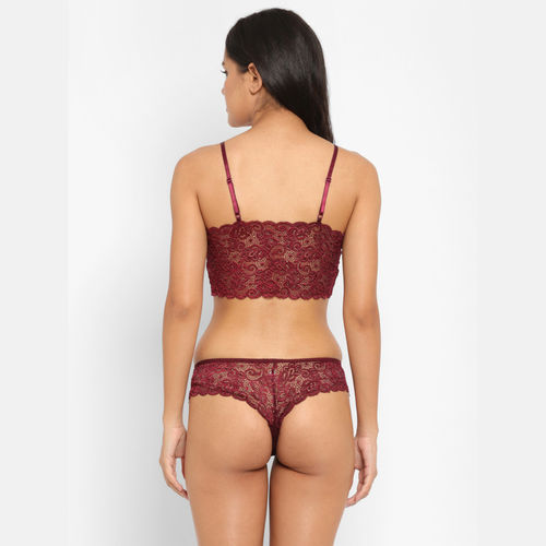 Polyester Lace Sexy Lingerie for Women Naughty, Maroon, Size: Free Size at  Rs 90/piece in New Delhi