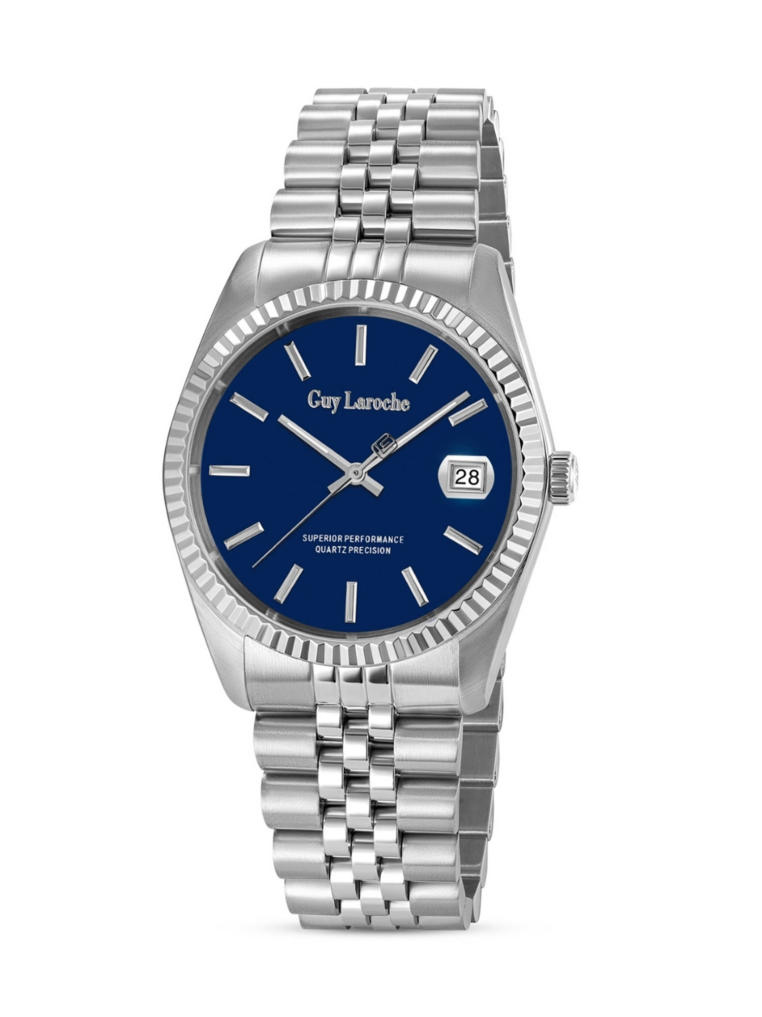 Guy Laroche Anthony Blue Quartz Watch for Men - GLWGH0004702 (Medium)