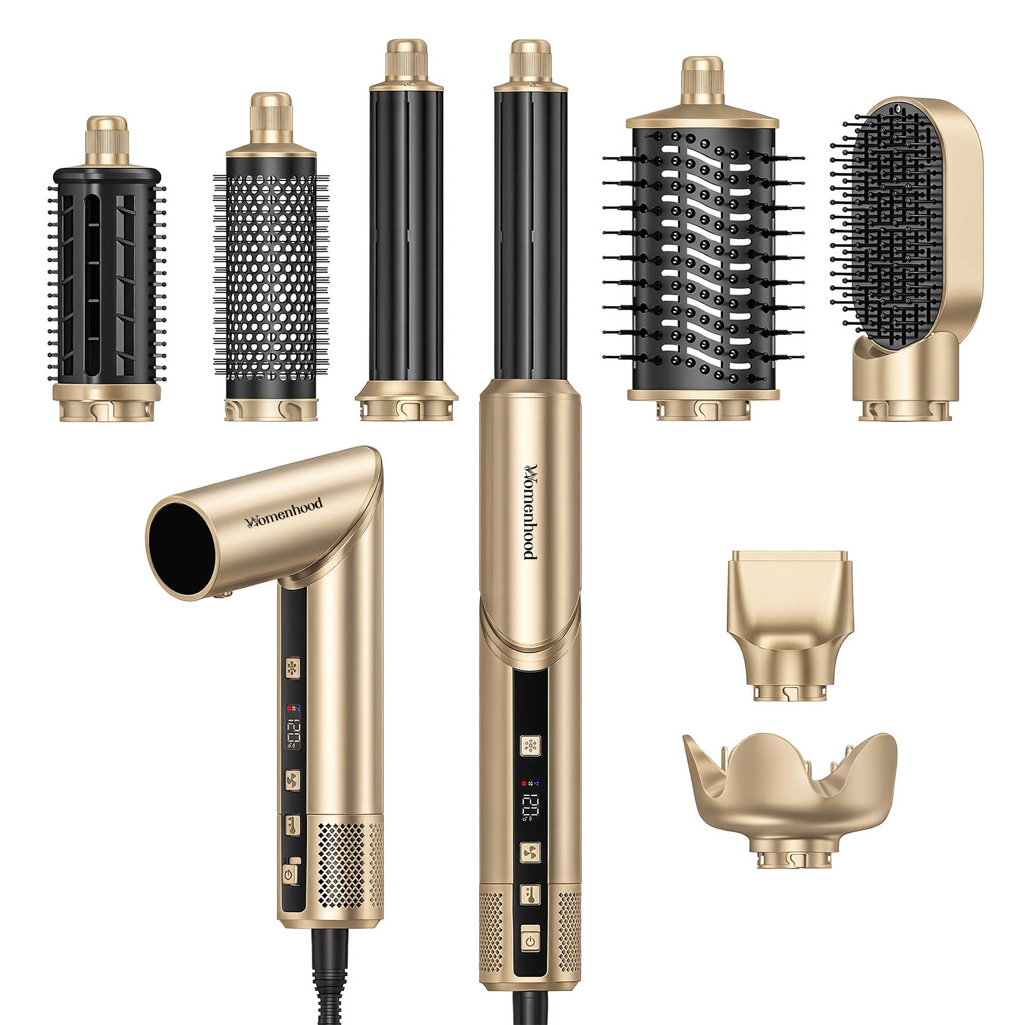 WOMENHOOD 8-In-1 Hair Multi-Styler
