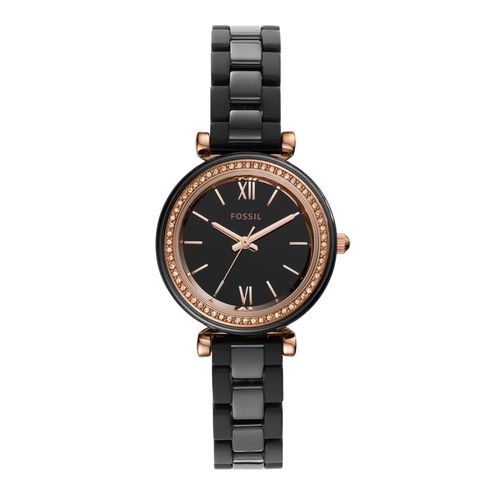 Fossil Carlie Mini Black Watch Ce1105 For Women
