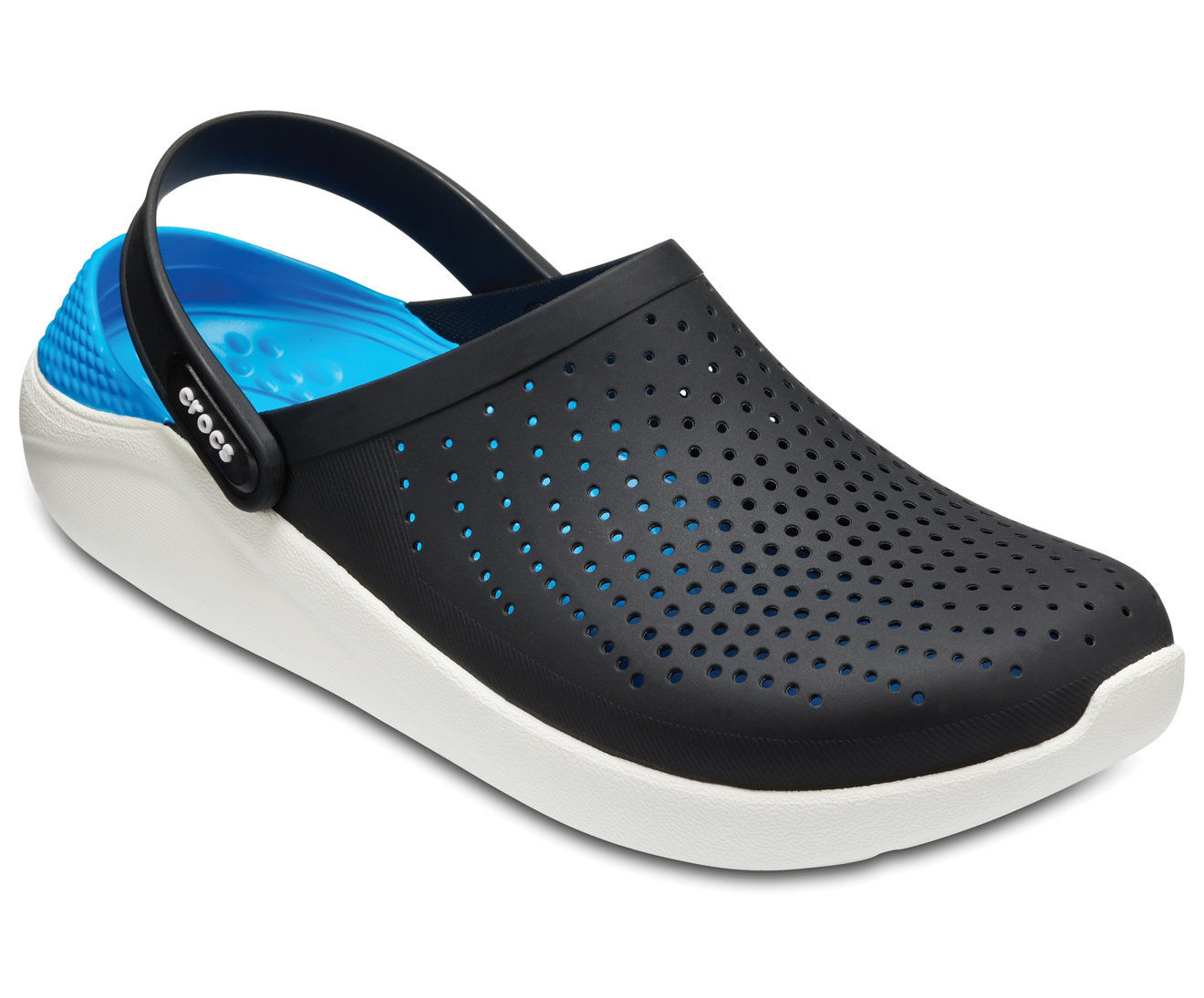 crocs literide blackwhite sandals