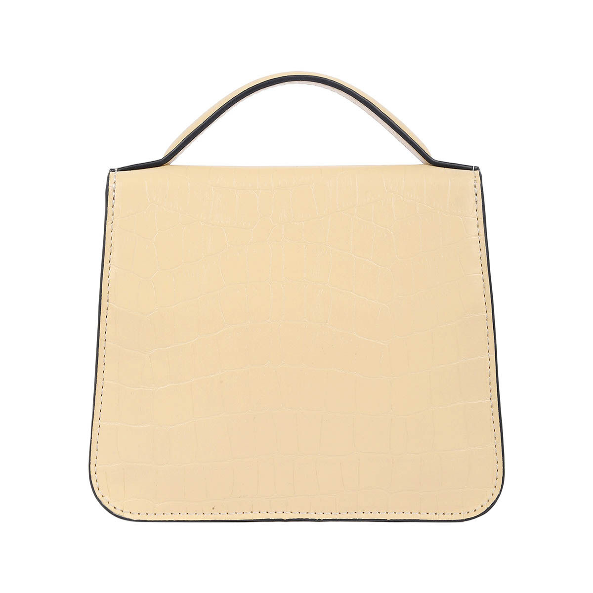 Buy KLEIO Vegan Leather Top Handle Mini Handbag With Detachable Sling