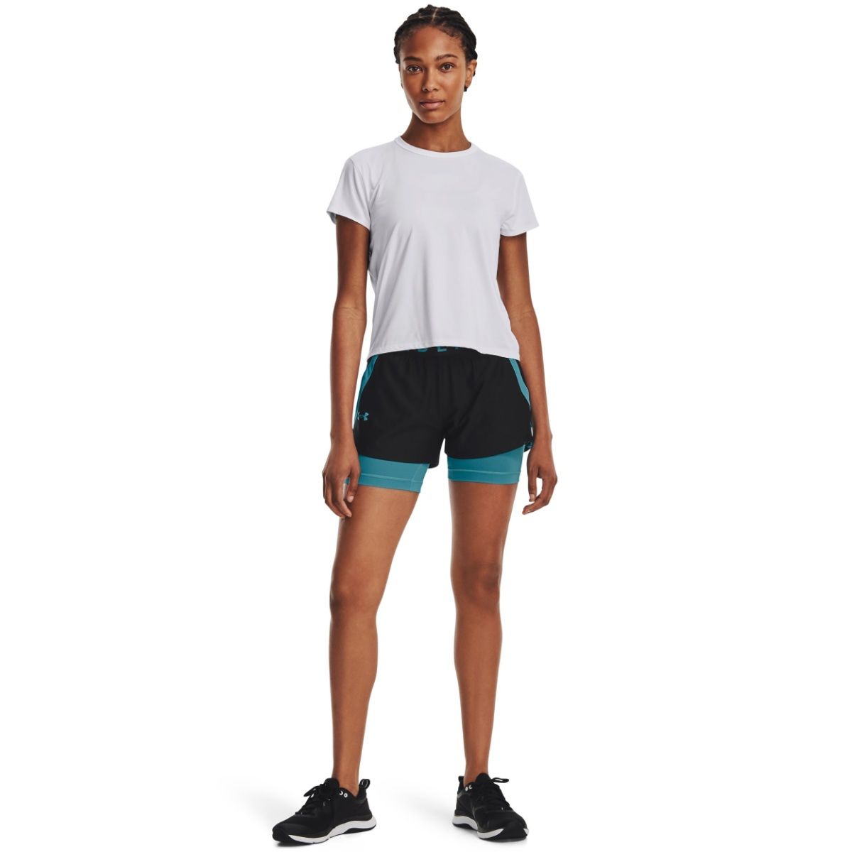 Buy Under Armour Black Play Up 2 In 1 Shorts Online