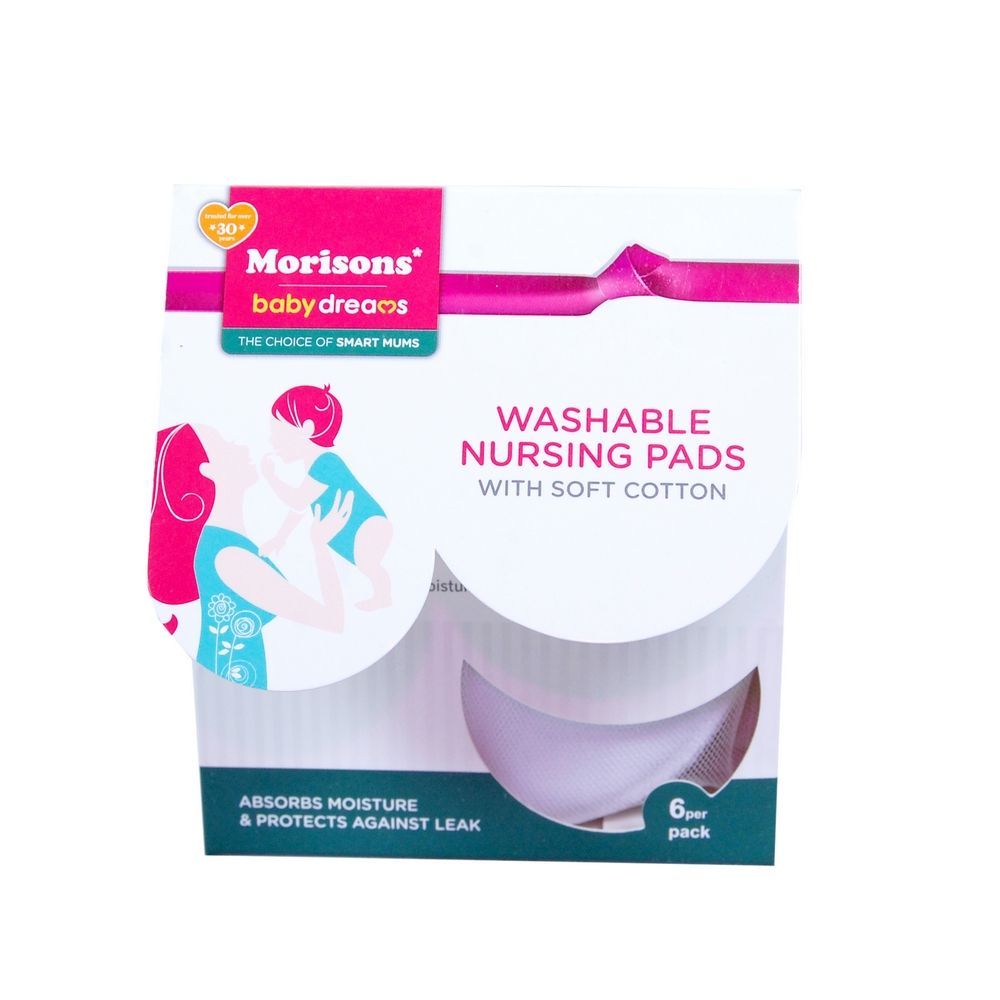 Morisons Baby Dream Washable Nursing Pads (Set of 6)