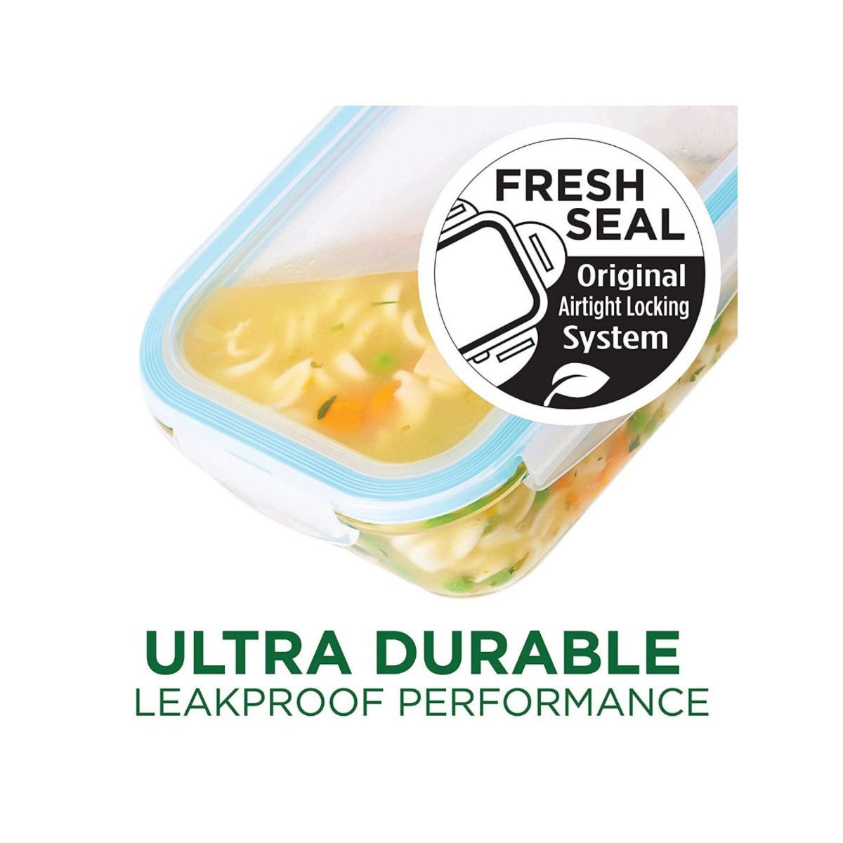 Lock & Lock Borosilicate Rectangular Heat Resistant Glass Container