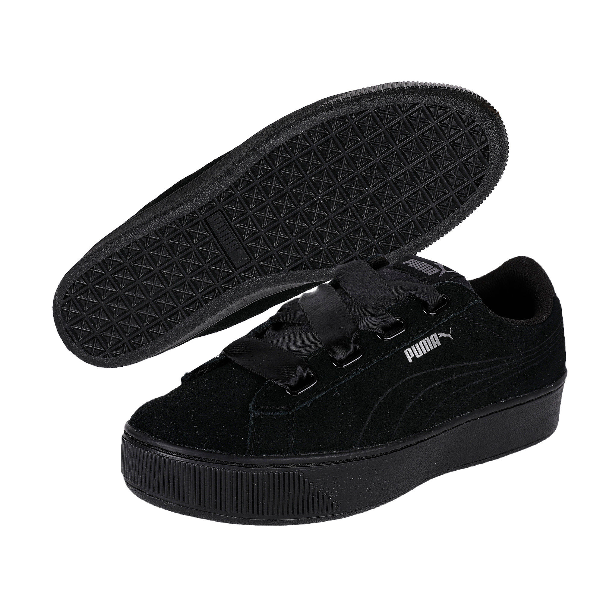 Puma black clearance vikky platform