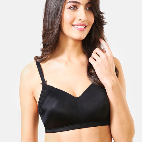 Buy Van Heusen Intimates Soft Cup Support Bra Non-Padded Non-Wired - Black  (38DD) Online