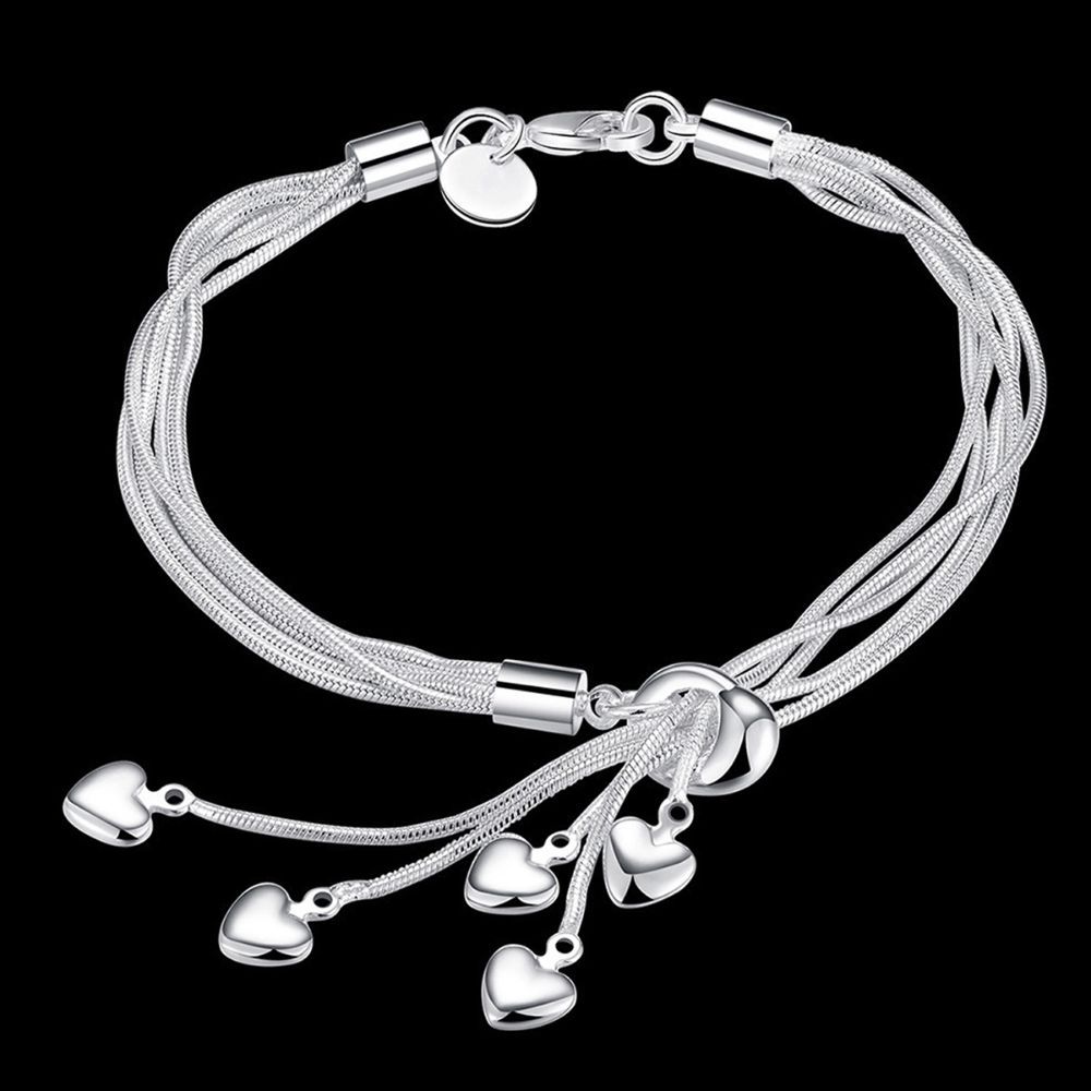 Silver Shine 925 Streling Silver King Diamond Bracelet for Women And Girls