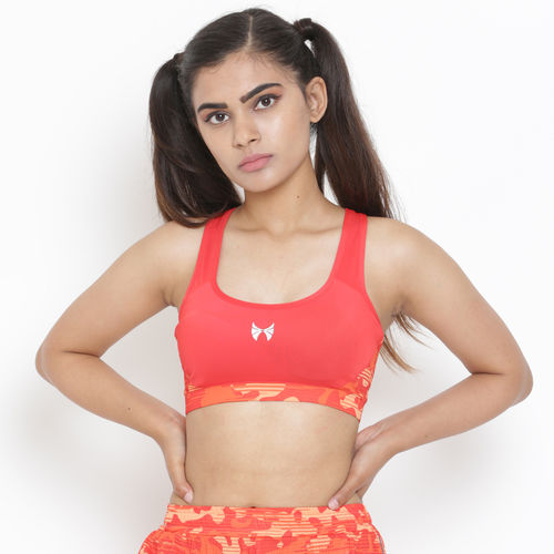 Buy Skyria Bevy Sports Bra Camo Orange (XS) Online