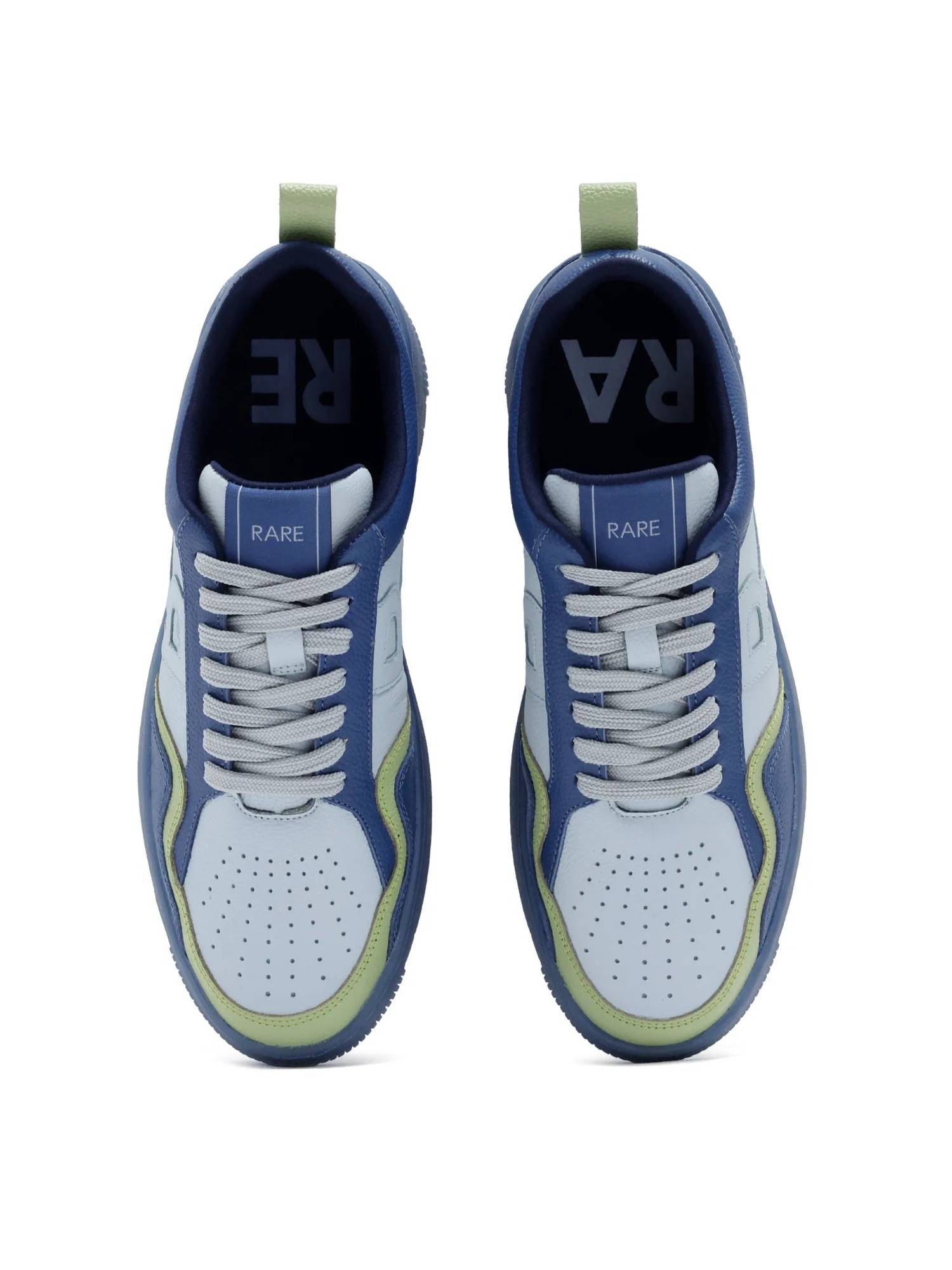 Buy Rare Rabbit Edamon Blue Genuine Leather Sneaker Online