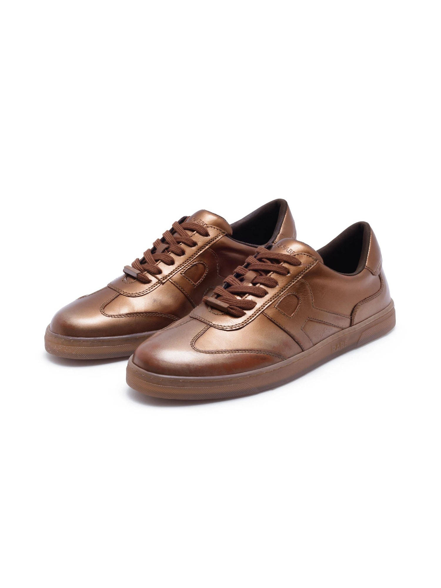 Rare Rabbit Mercure Buy Rare Rabbit Mercure Metallic Copper Genuine Leather Sneaker Online