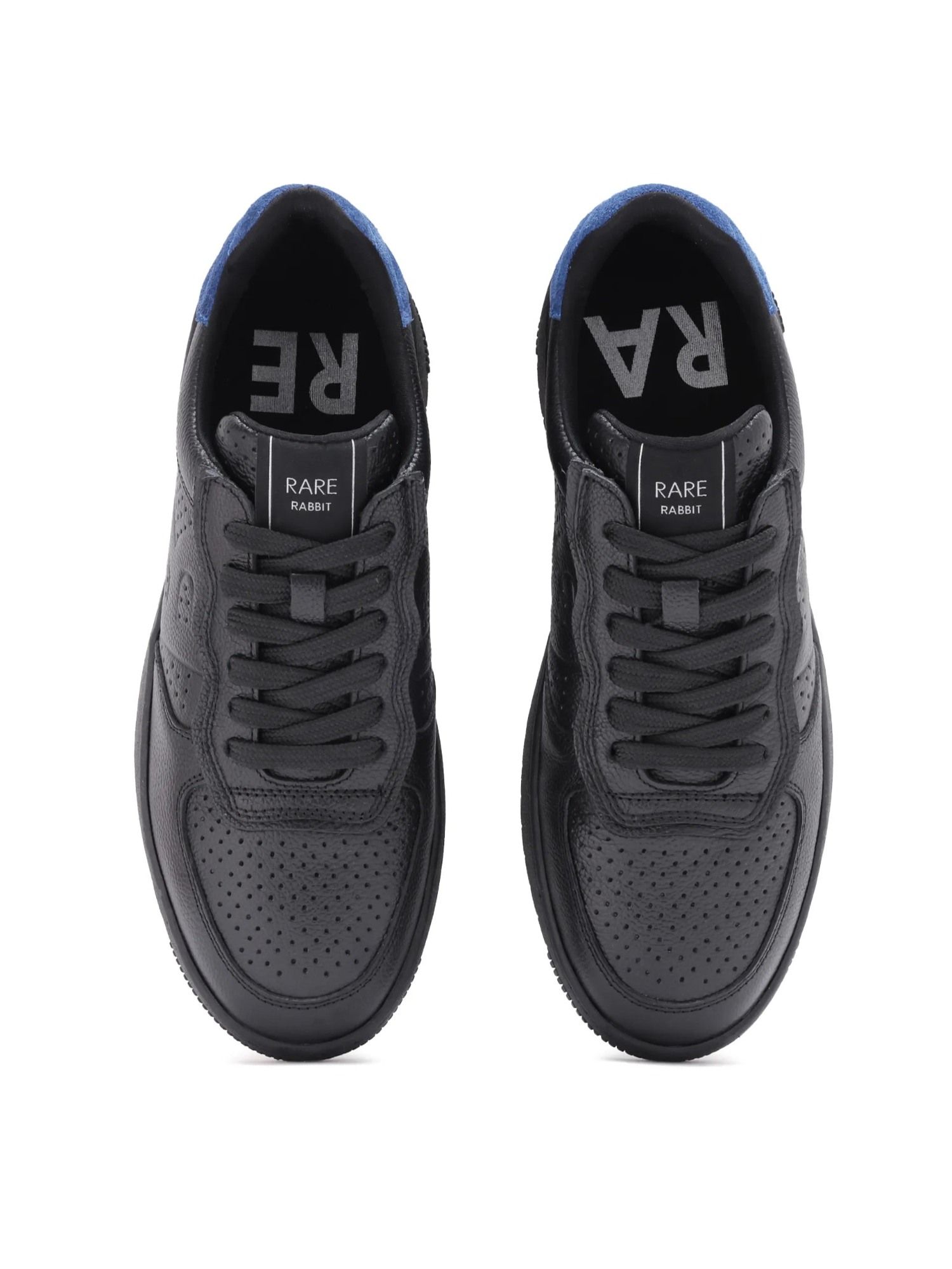 Buy Rare Rabbit Orbiton Black Genuine Leather Sneaker Online