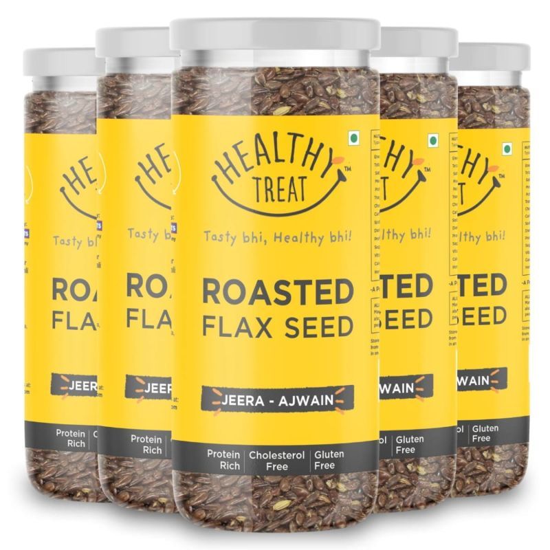 Healthy Treat Roasted Flax Seed - Ajwain Jeera - Pack Of 5