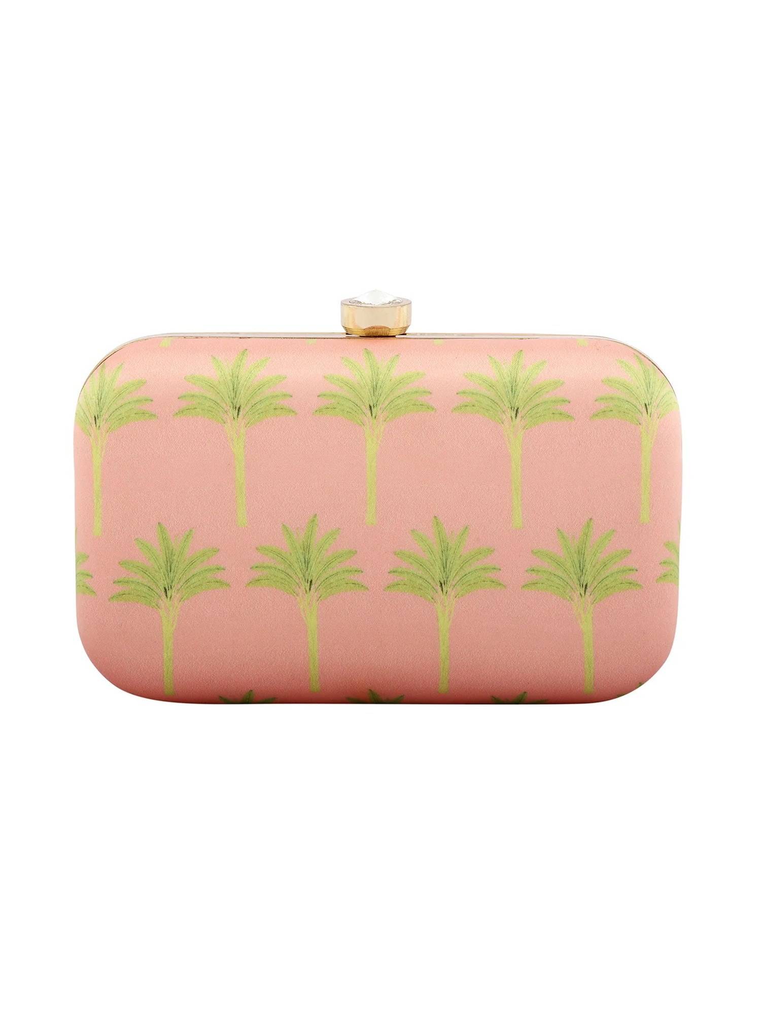 Puneet Gupta Banyan Groove Peach Embroidered Clutch