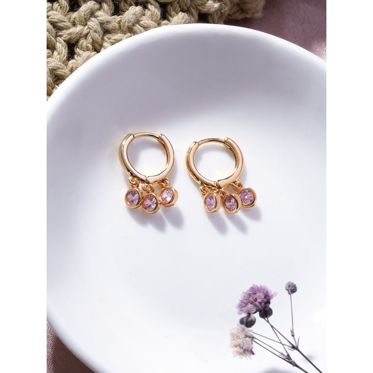 Carlton London Fashion Jewellery Gold Earrings Buy Carlton London Fashion Jewellery  Gold Earrings Online at Best Price in India  Nykaa