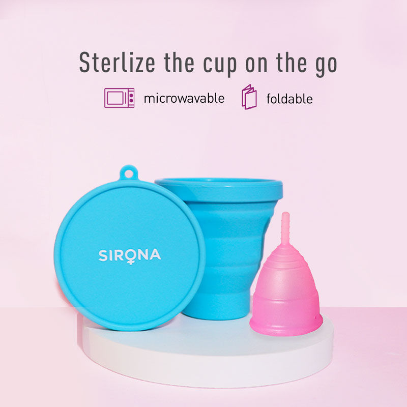 Sirona Fda Approved Reusable Menstrual Cup (Large) With Menstrual Cup