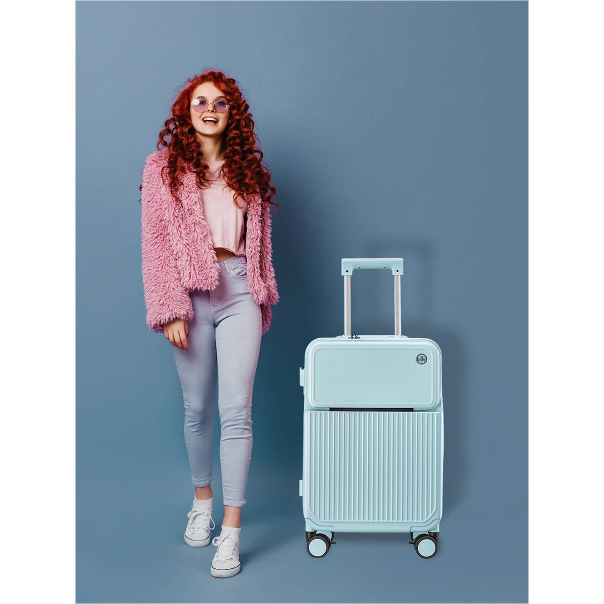 The Clownfish Popstar Series Trolley Bag 36L Blue