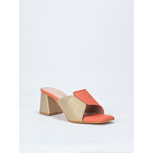 SCENTRA Savannah Orange Block Heels (EURO 36)