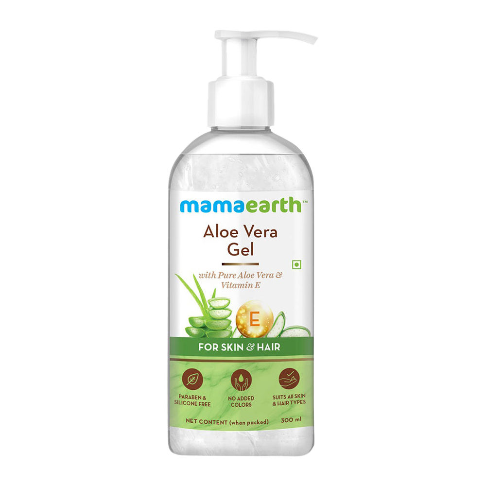 Mamaearth Aloe Vera Gel With Pure Aloe Vera & Vitamin E For Skin and Hair