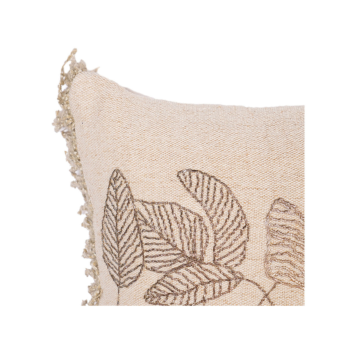 Pure Home + Living Dabka Hand Work Beige Cushion Cover Buy Pure Home