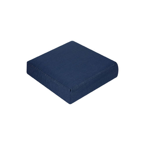 The White Willow 18x18 Square Seat Cushion-Blue