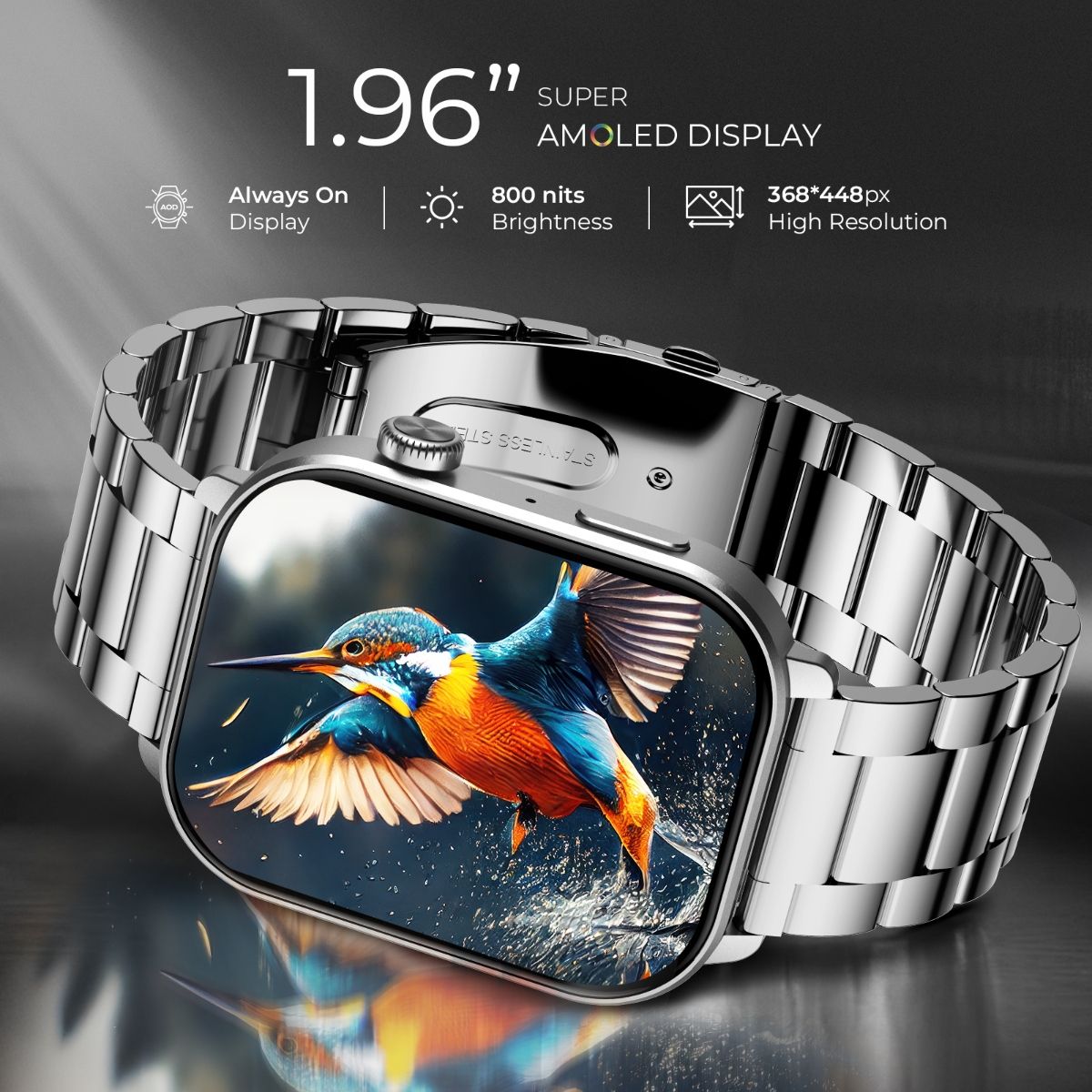 Buy beatXP Unbound Pro 1.96'' Amoled Display, Metal Body