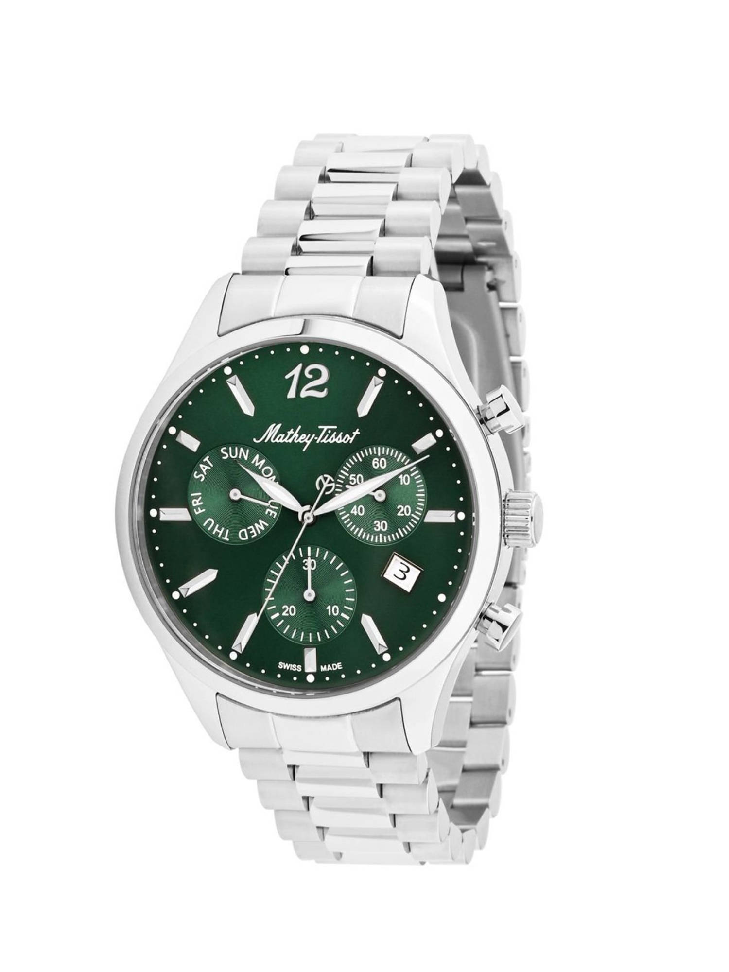Buy Mathey-Tissot Swiss Made Urban Chrono Green Dial Analog Watch