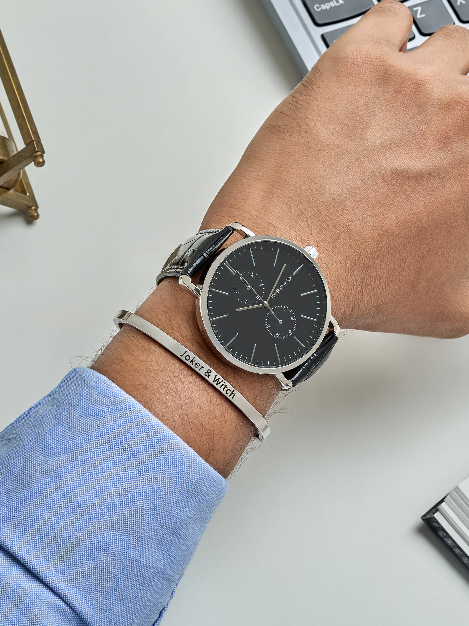 Buy Joker & Witch Viora Mens Watch With Bracelet (JWBS1266) (M) Online