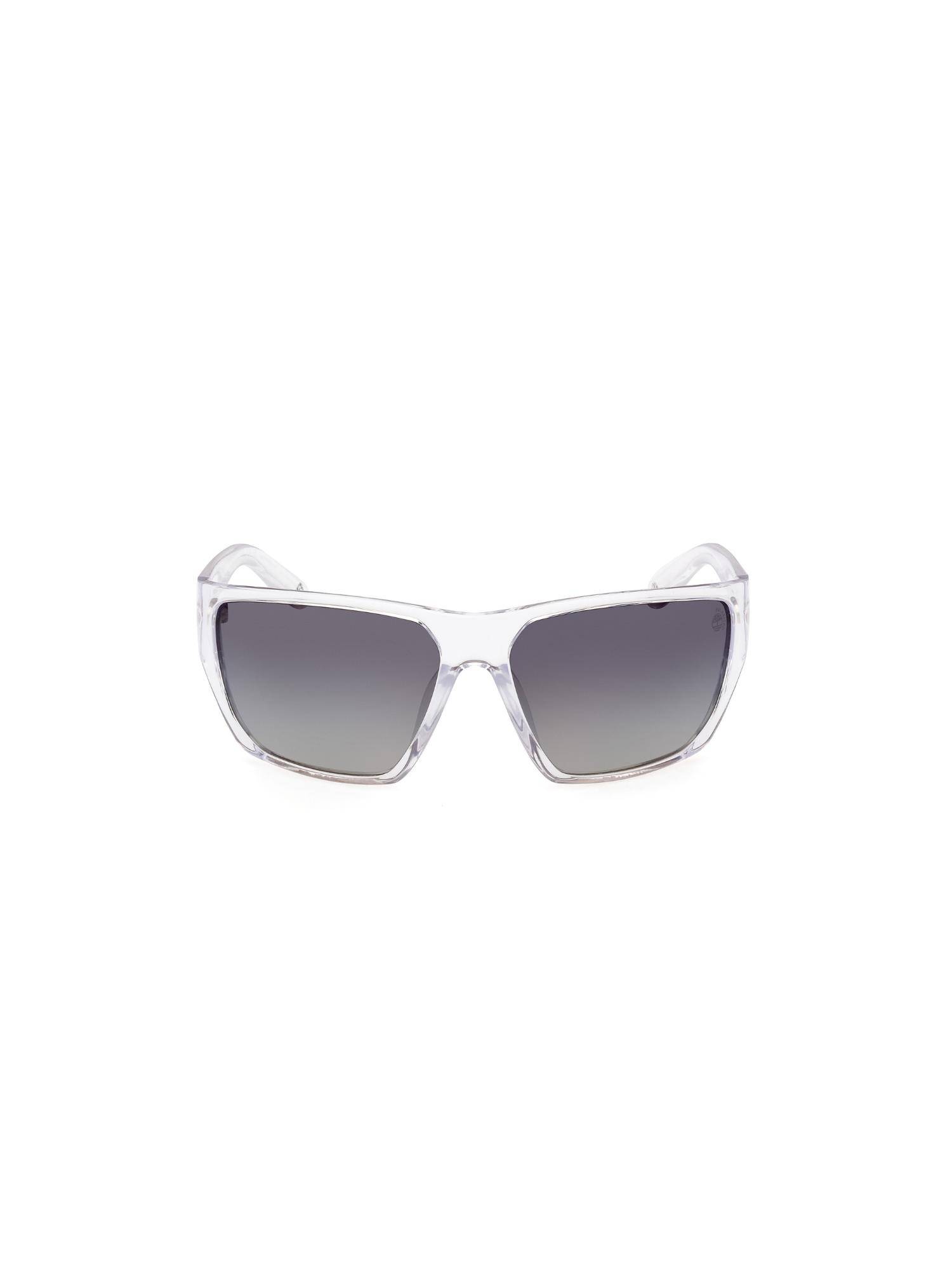 Timberland White Acetate Full Rim Rectangle Men Sunglass Grey (66)