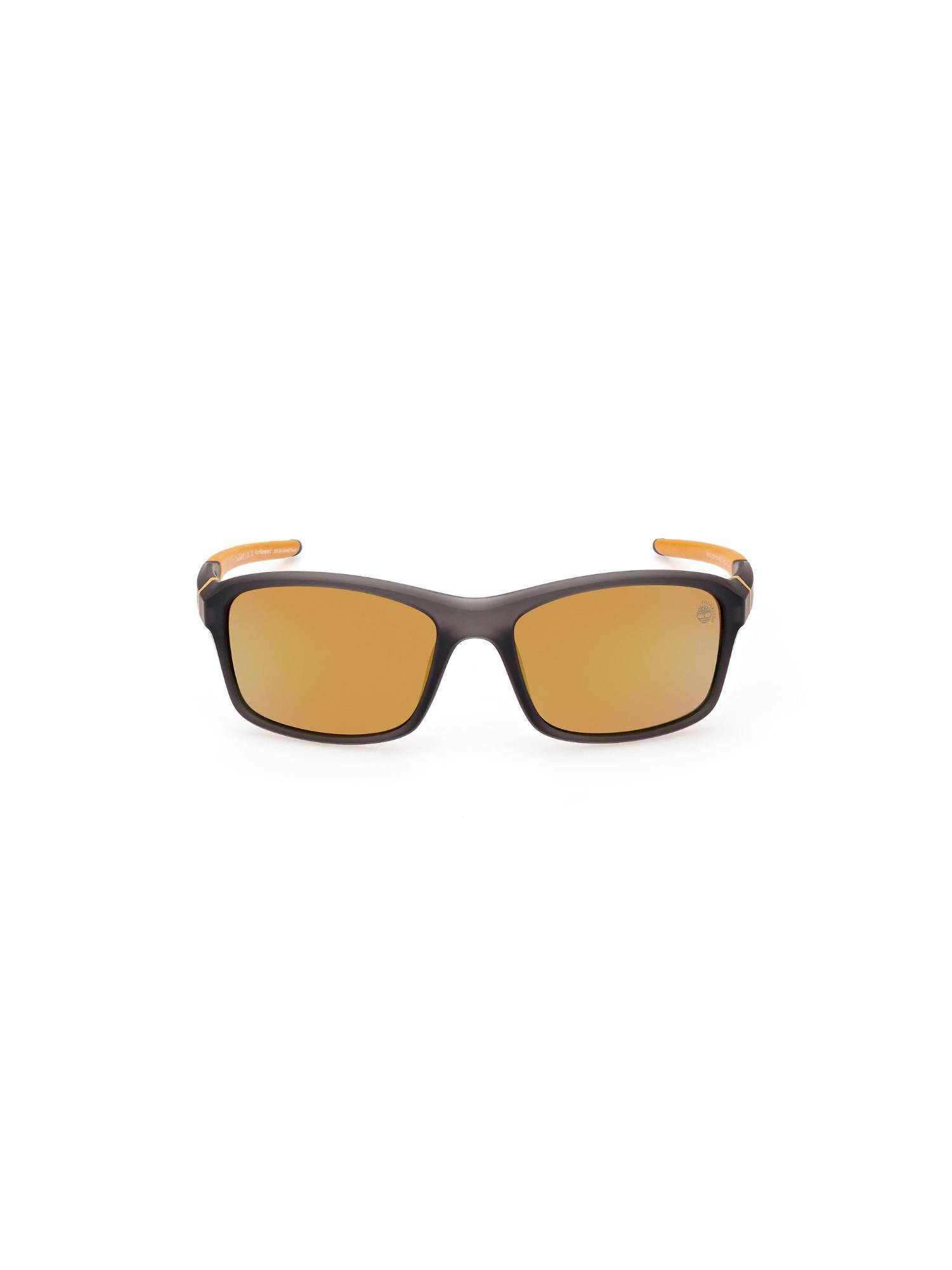 Timberland Gunmetal Acetate Full Rim Rectangle Men Sunglass Grey (58)