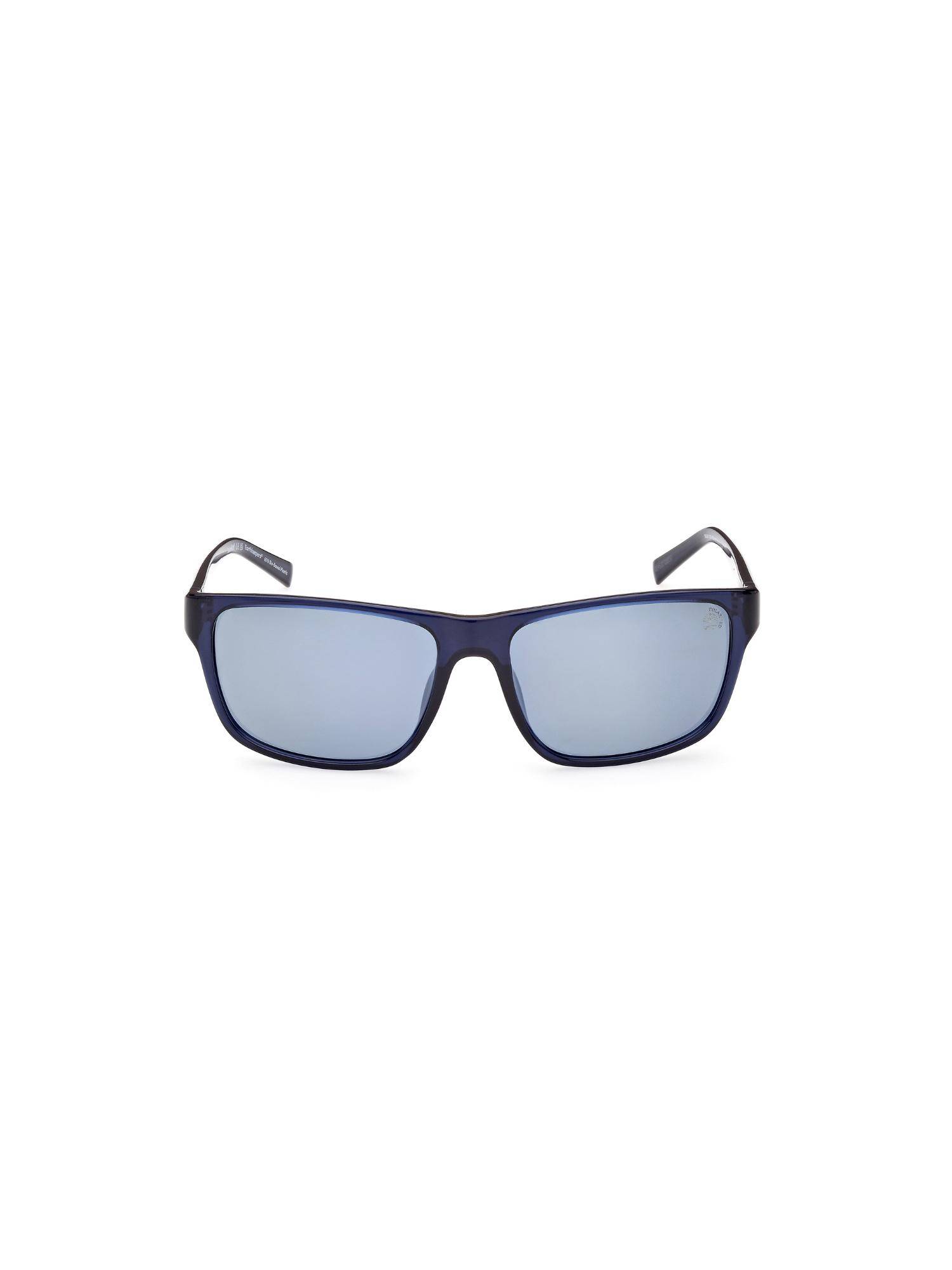 Timberland Blue Acetate Full Rim Rectangle Men Sunglass Grey (60)