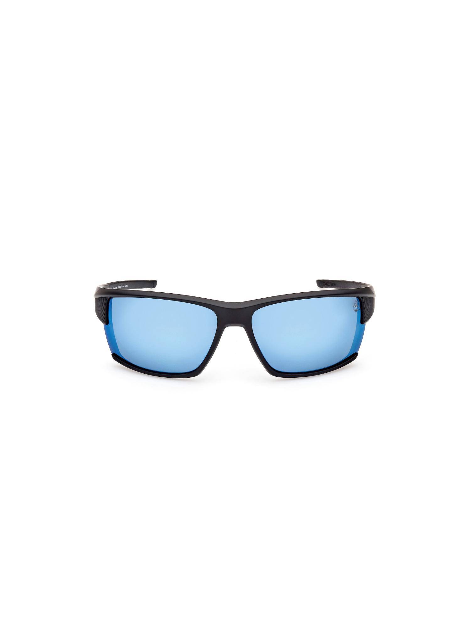 Timberland Black Acetate Full Rim Rectangle Men Sunglass Grey (68)