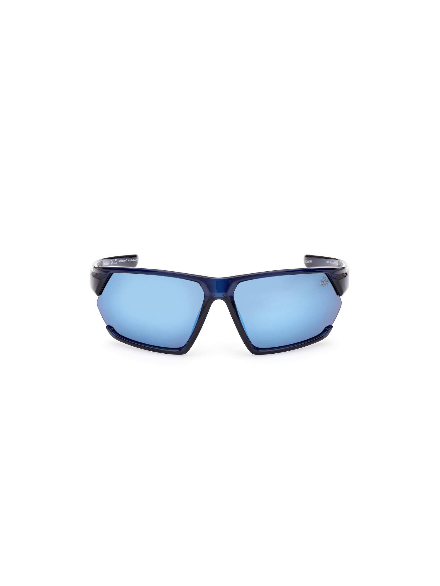 Timberland Blue Acetate Full Rim Rectangle Men Sunglass Grey (69)