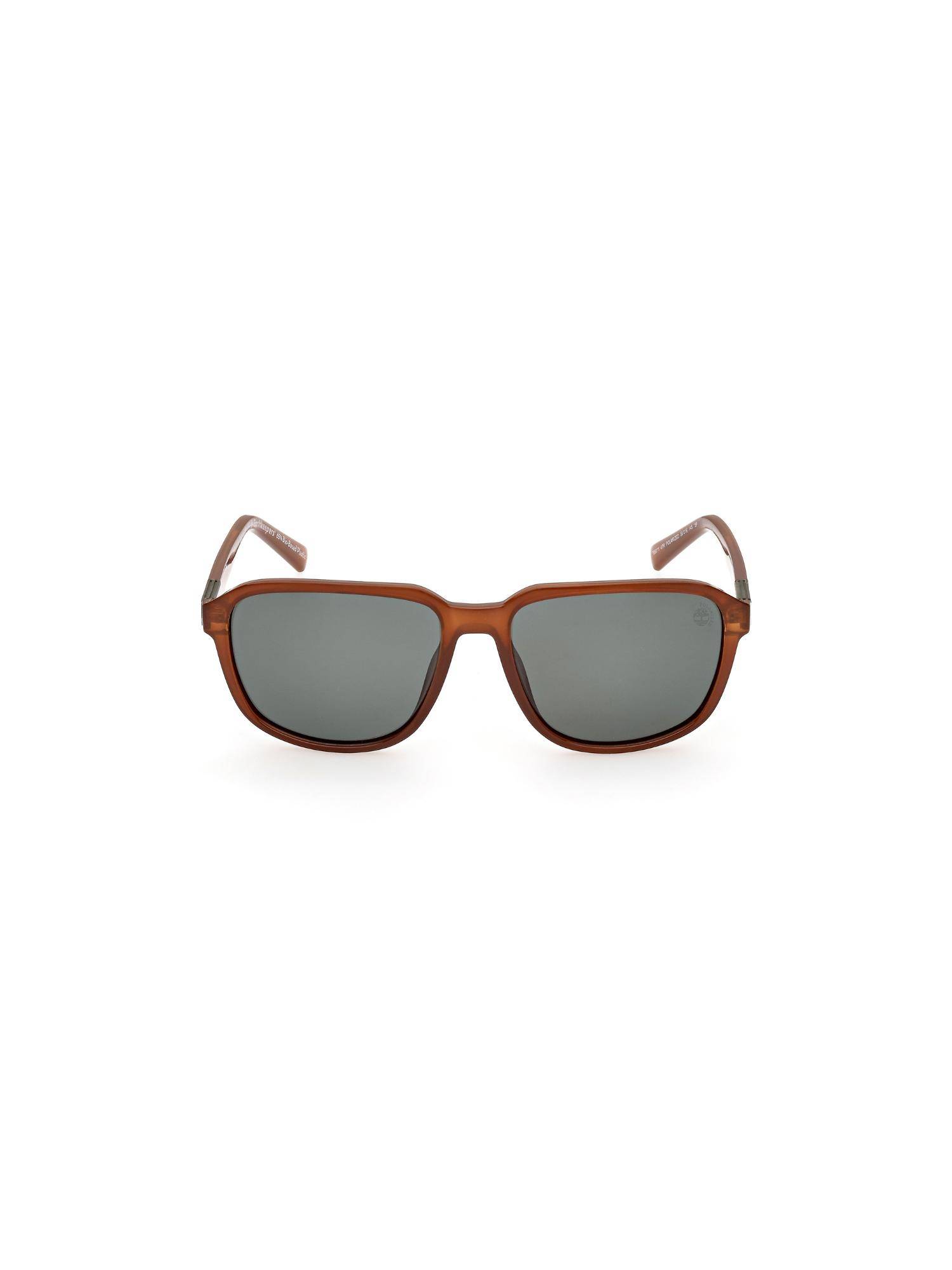 Timberland Brown Acetate Full Rim Square Men Sunglass Green (56)