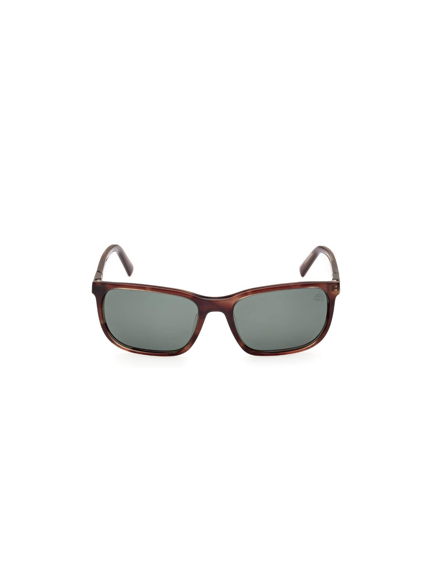 Timberland Brown Acetate Full Rim Rectangle Men Sunglass Green (56)