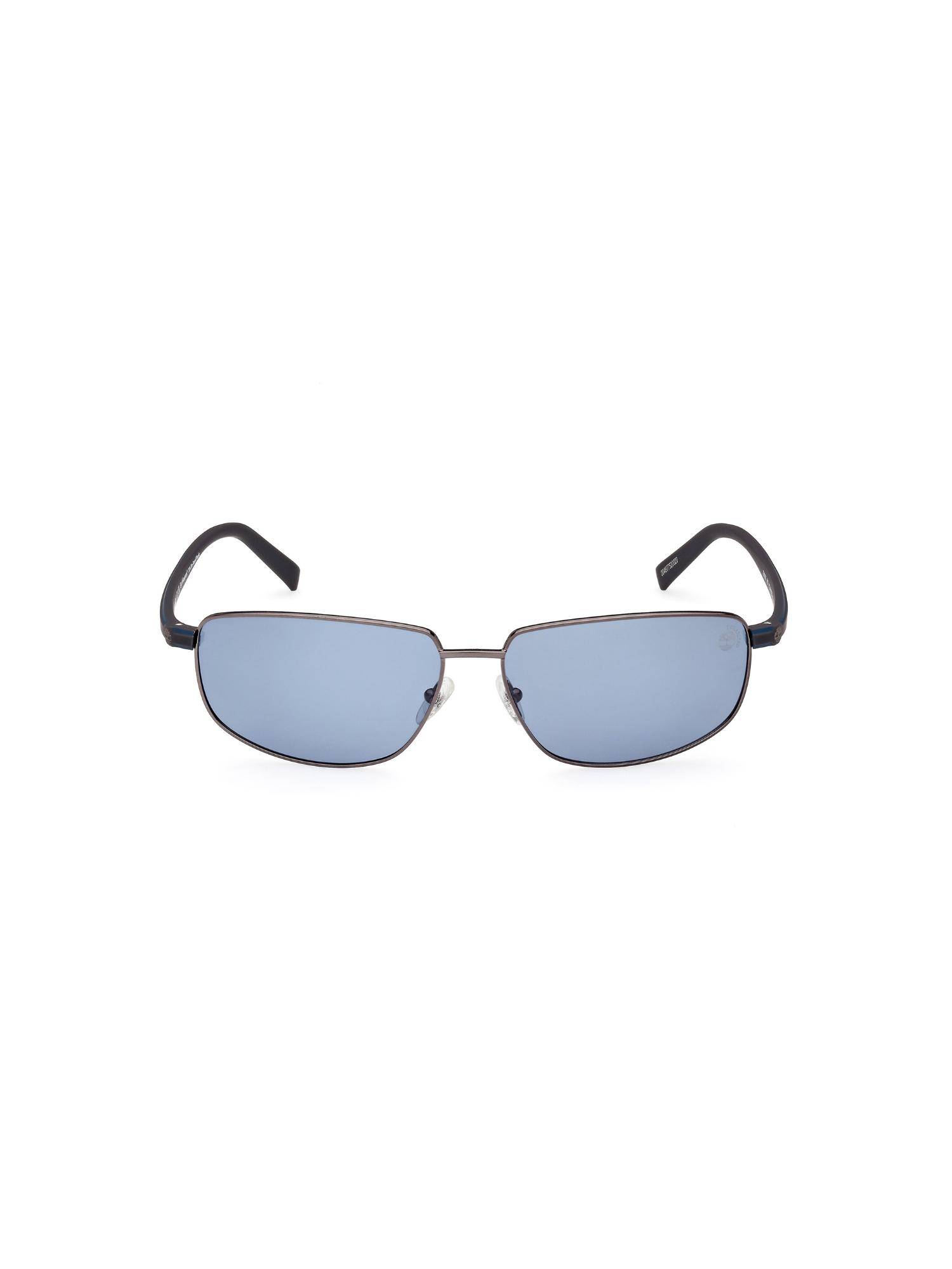 Timberland Gunmetal Metal Full Rim Rectangle Men Sunglass Grey (65)