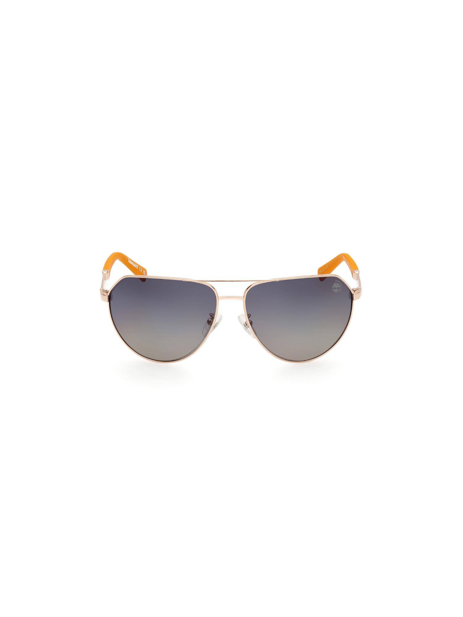 Timberland Gold Metal Full Rim Aviator Men Sunglass Grey (60)