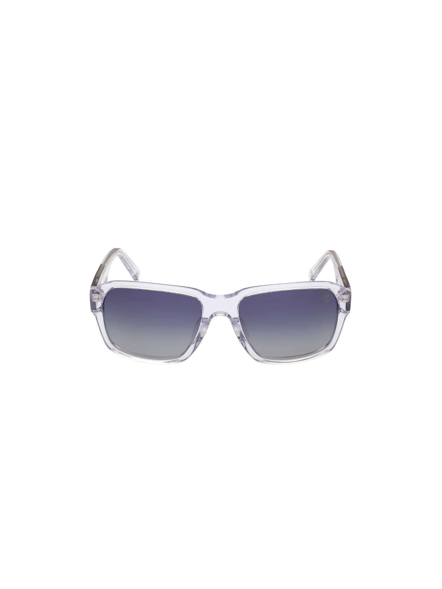 Timberland White Acetate Full Rim Square Men Sunglass Grey (57)