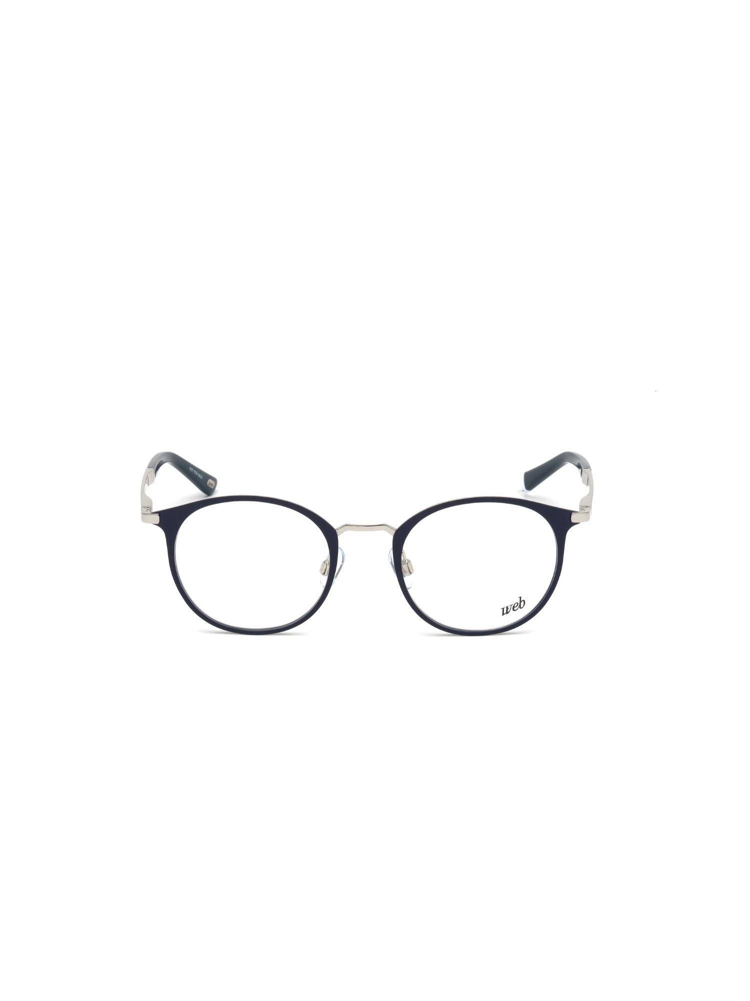 Web Eyewear Silver Metal Full Rim Round Unisex Frames (49)