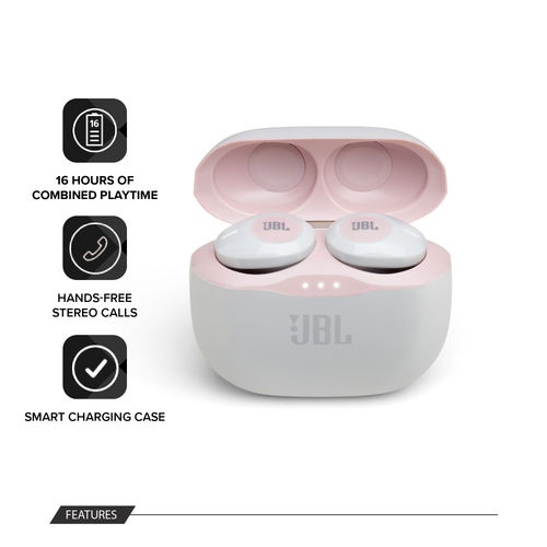 Buy JBL Tune 120Tws True Wireless In Ear Headphones (Pink) Online