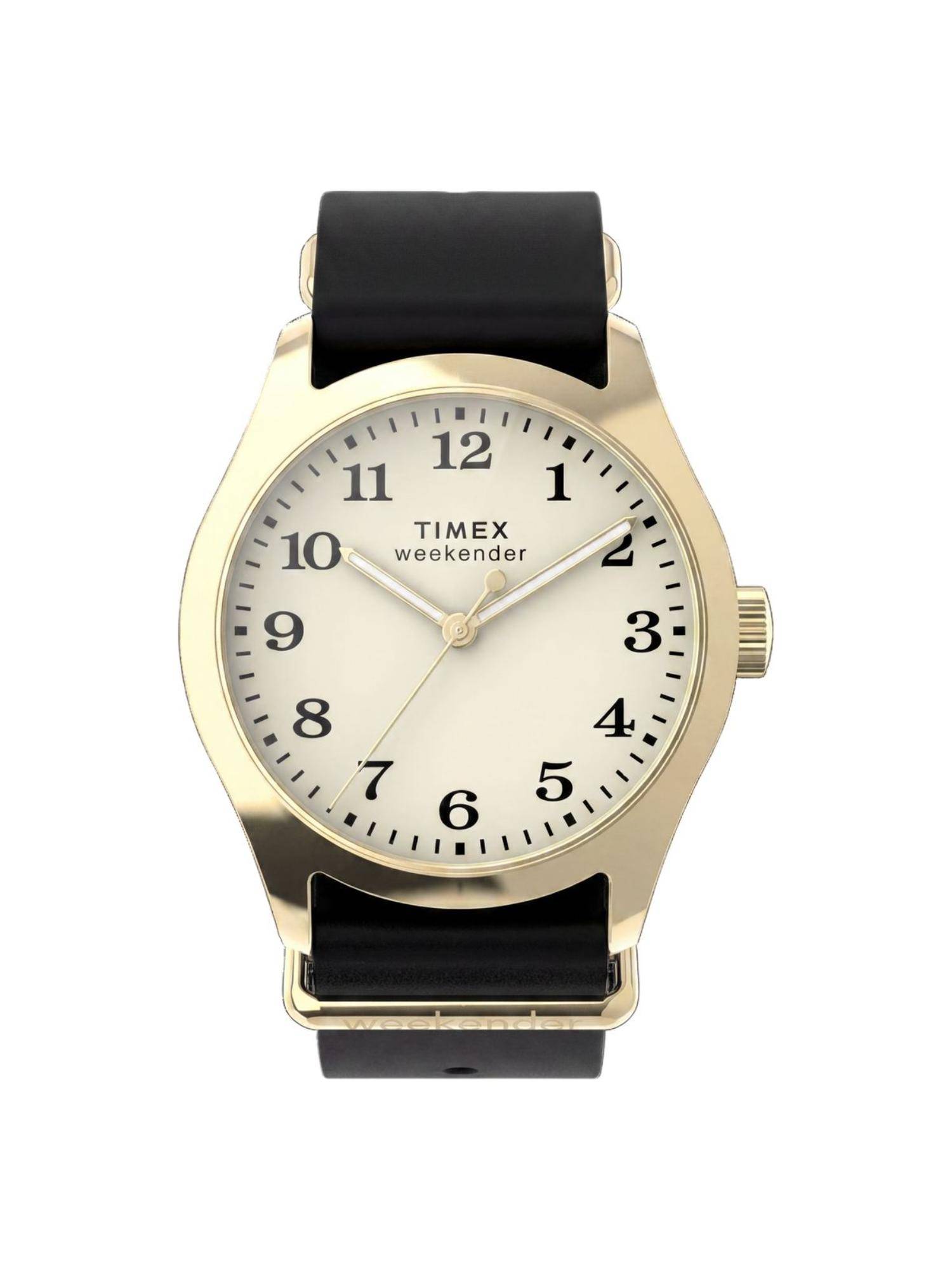 Timex Weekender Round Beige Dial Analog Women Watch (Tw2Y86600Uj) (M)