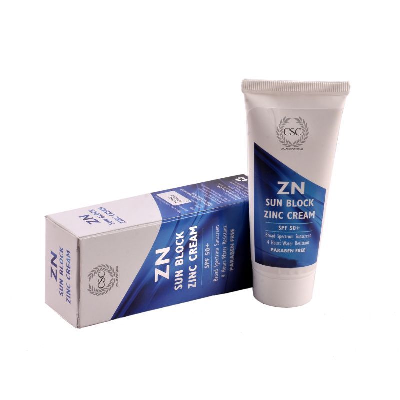 CSC Zn Sunblock Zinc Oxide Cream Spf 50+ Broad Spectrum Sports Sunscreen Buy CSC Zn Sunblock