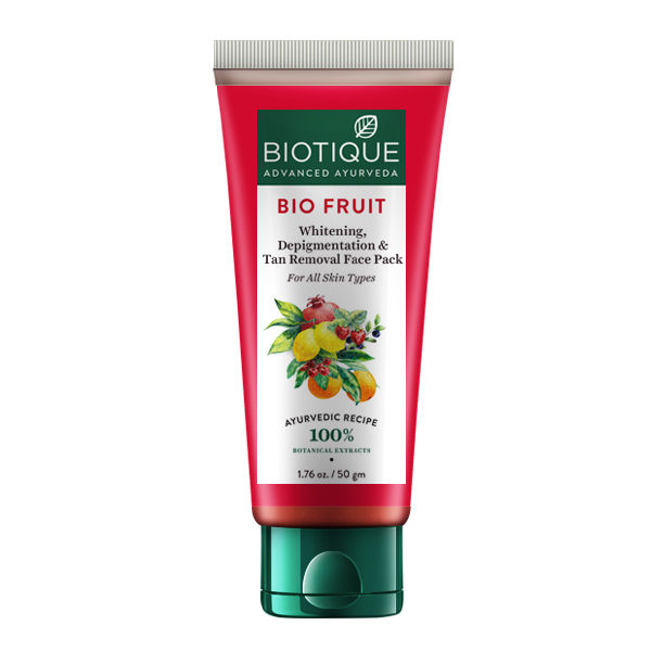 Biotique Bio Fruit Whitening Depigmentation Tan Removal Face Pack Buy Biotique Bio Fruit Whitening Depigmentation Tan Removal Face Pack Online At Best Price In India Nykaa inr