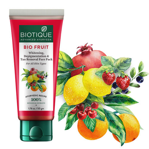 Biotique Bio Fruit Whitening Depigmentation Tan Removal Face Pack Buy Biotique Bio Fruit Whitening Depigmentation Tan Removal Face Pack Online At Best Price In India Nykaa biotique bio fruit whitening depigmentation tan removal face pack