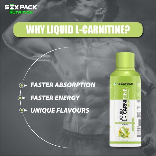 Buy Six Pack Nutrition L-carnitine 3000mg - Burn Fat For Energy - Weight  Loss Drink - Kiwi Pineapple Online