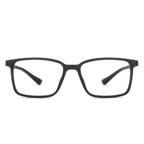 Buy Lenskart Blu Black Rectangle Large Blue Cut Anti-Glare Zero