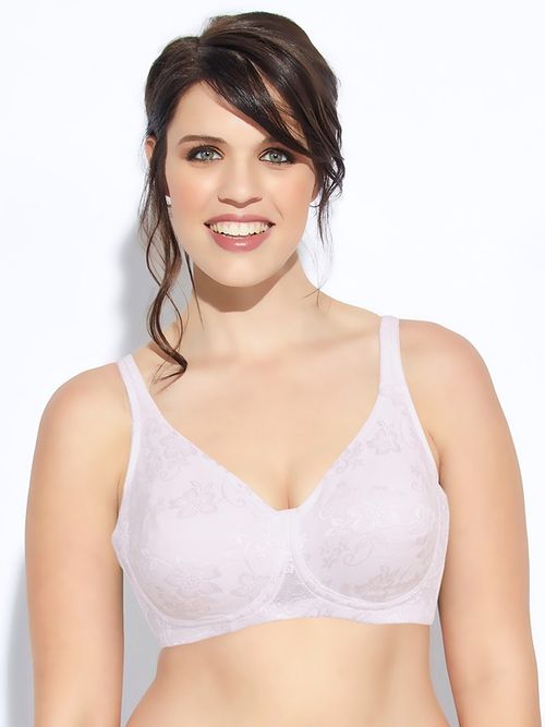 Buy Enamor F135 Minimizer Full Support Bra Non-Padded Wirefree High  Coverage - White (34C) - F135 Online