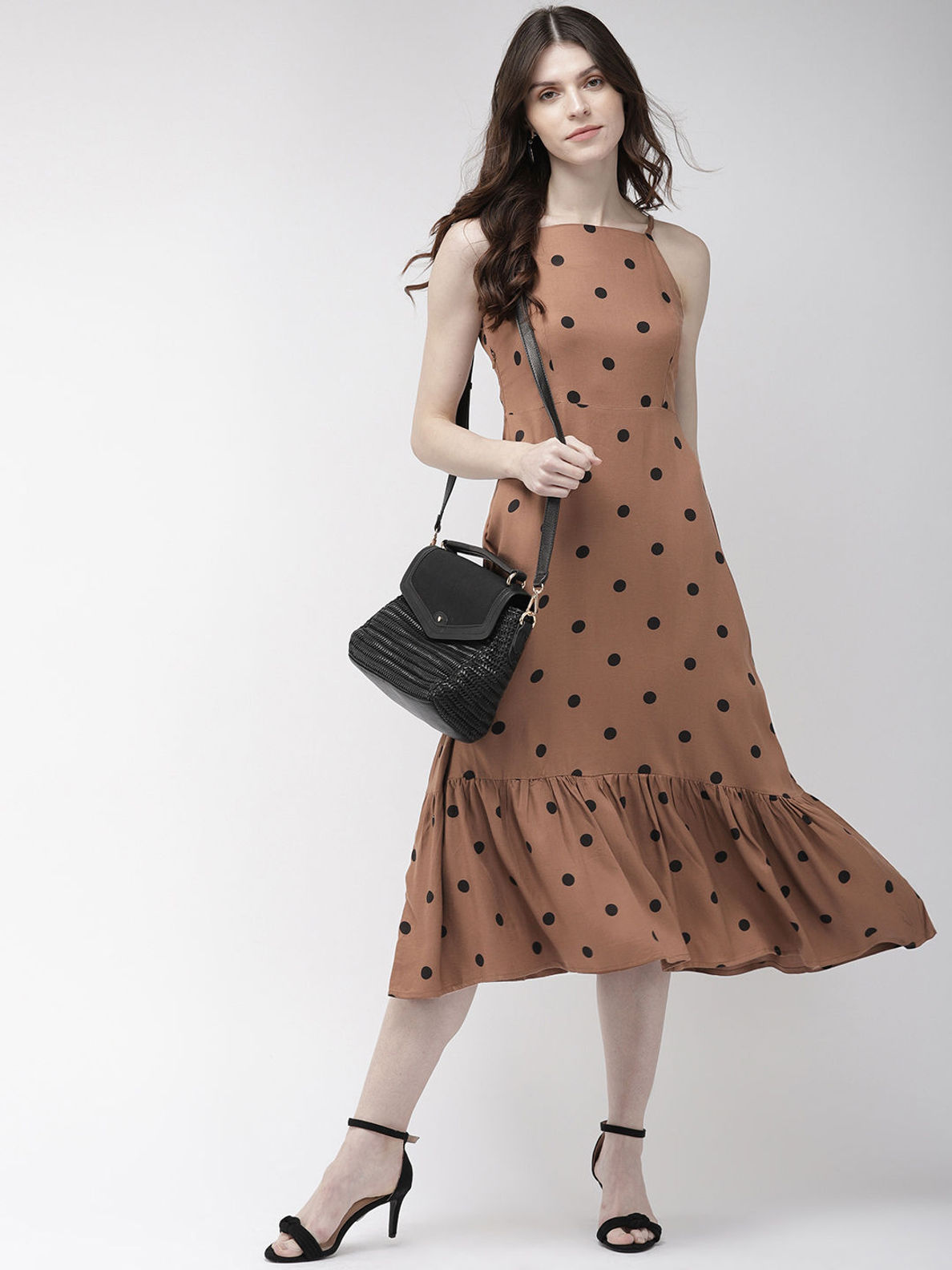Twenty Dresses By Nykaa Fashion Hooked To Polkas Midi Dress - Multi ...