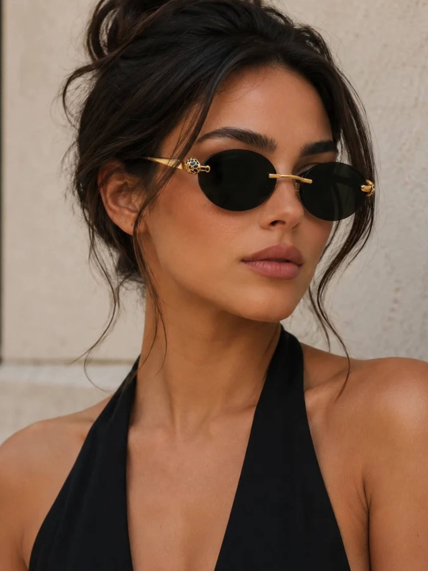 Zaadran Unisex UV Protection Black Lens Sunglasses (Niger-Transp) (54)