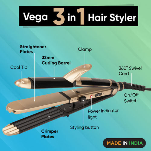 Vega Straightener And Curler Combo Price Buy VEGA In Hair Styler
